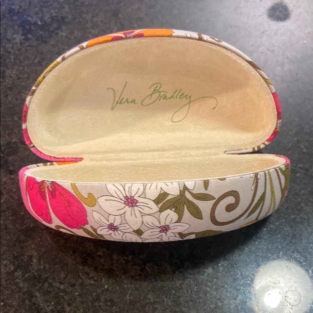 Vera Bradley Hard Clamshell Sunglasses Case Floral Patterned Sunglasses Case - Picture 2 of 3